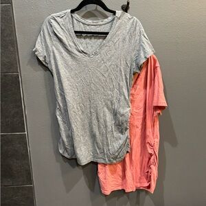 Maternity Gray and Pink Women's Tops